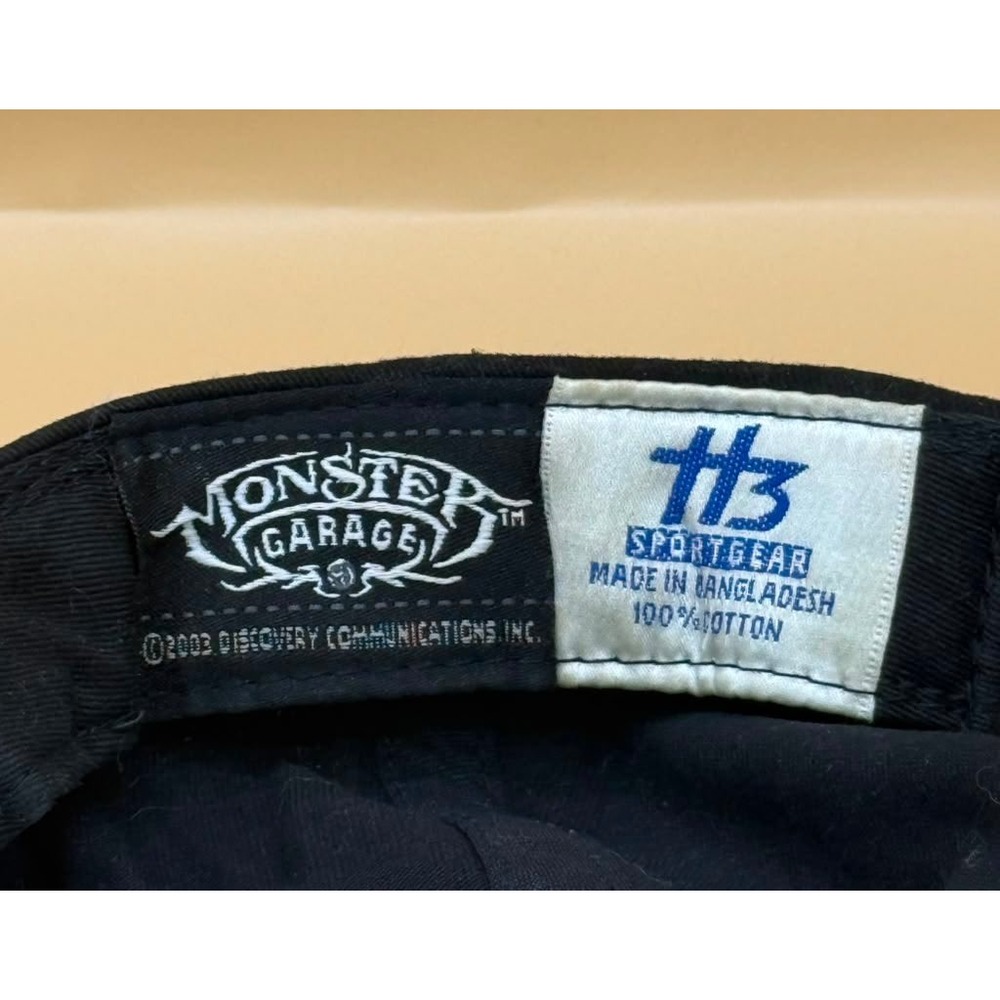 Monster Garage Discovery Channel Hat Vintage 2003 H3 Sportgear Black Tribal Cap - Picture 5 of 6